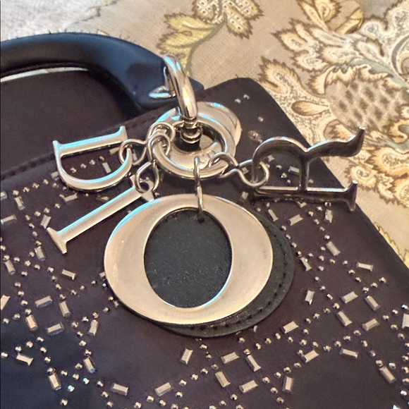 Handbags - Black Handbag with Silver Sparkling Accents